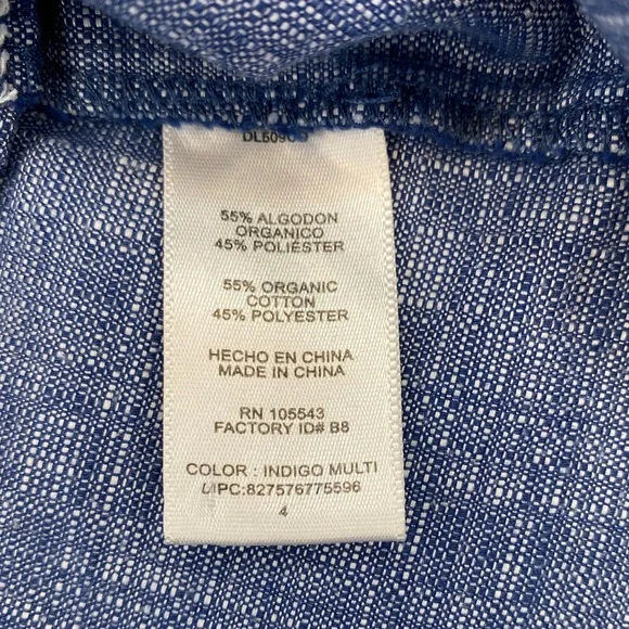 Derek Lam for Design Nation Denim Button Up Dress Size 4 - Picture 10 of 11